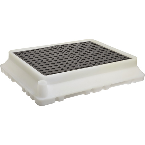 P4 Ultra-Spill Tray, 17" lo x 21" la x 4" h, Cap. de d&eacute;versement 2,9 gal. US Cantin et fils