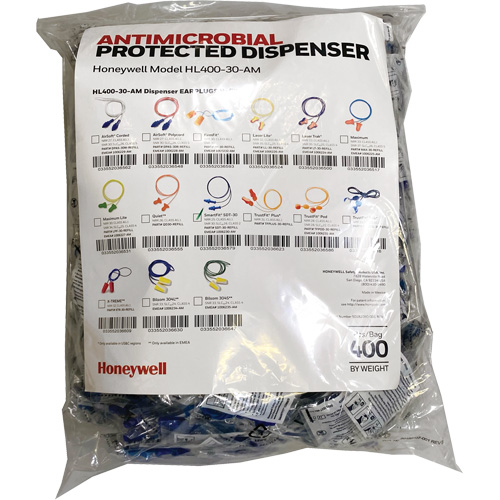 SDT-30 Earplugs Refill for HL400 Dispenser, Bulk - Polybag, Corded Cantin et fils