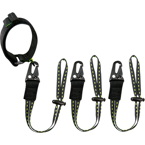 GearLink Wrist Lanyard with Interchangeable Ends, Fixed Length, Hook & Loop/Loop Cantin et fils