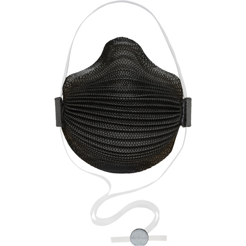AirWave M Series Black Disposable Masks with SmartStrap&reg; & Nose Flange, N95, NIOSH Certified, Medium/Large Cantin et fils