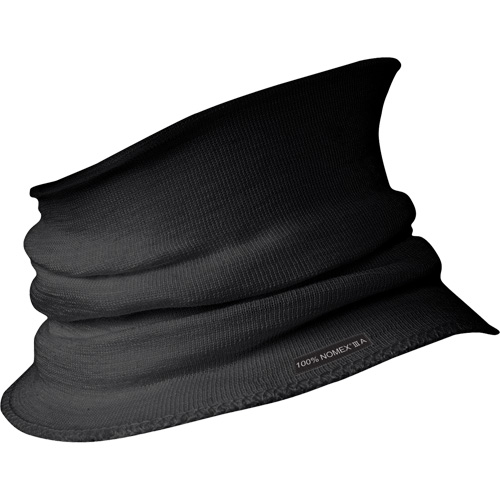 C207BK Flame Resistant Neck Warmer & Windguard, Black, Nomex&reg; Cantin et fils