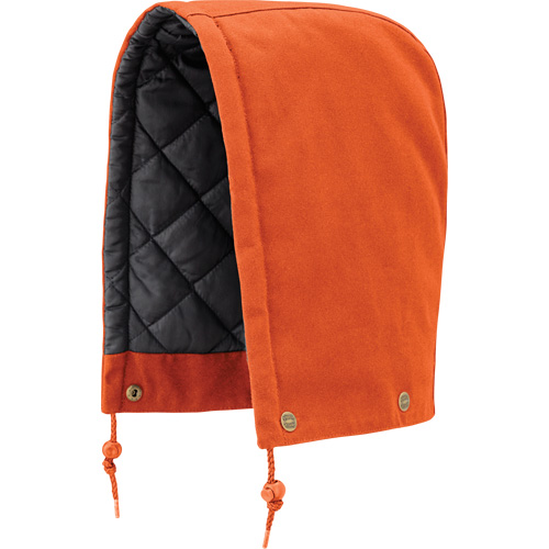 539 Hood for Quilted Safety Parka, Bomber or Coverall, Orange, Cotton Cantin et fils