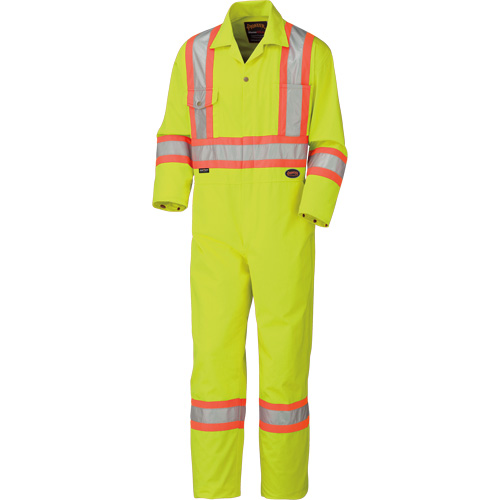 5512T Combinaison haute visibilit&eacute;, 40 (grand taille), Jaune lime haute visibilit&eacute; Cantin et fils