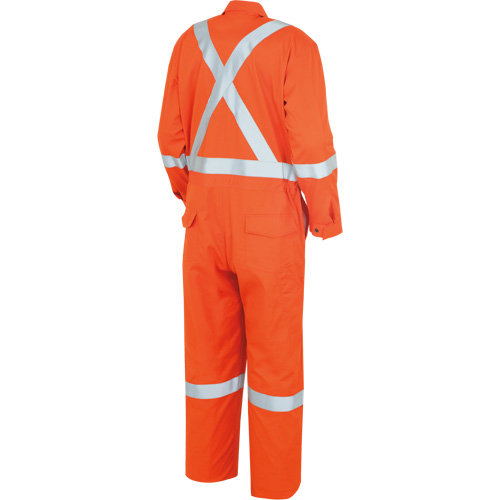 7708A "The Rock" FR-Tech&reg; High Visibility FR/Arc Rated Coveralls, Size 36, High Visibility Orange, 10 cal/cm² Cantin et fils