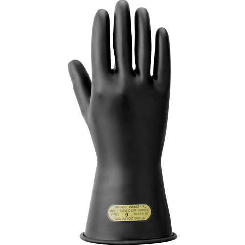 Gants isolants pour travaux &eacute;lectriques, ASTM classe 00, Taille 7, 11" lo Cantin et fils