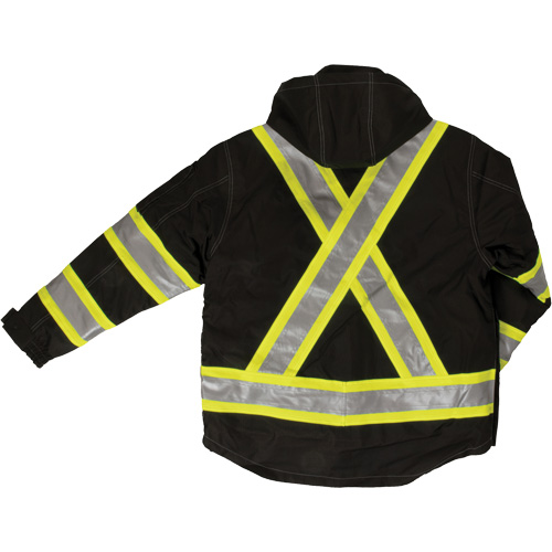 Manteau de s&eacute;curit&eacute; 4-en-1 en tissu ind&eacute;chirable, Polyester, Noir, Petit Cantin et fils