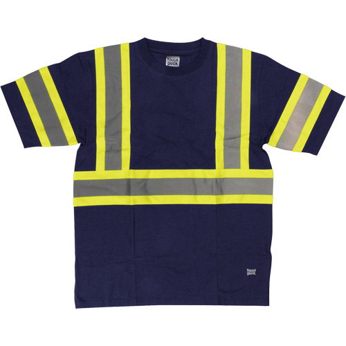 Short Sleeve Safety T-Shirt, Cotton, X-Small, Navy Blue Cantin et fils