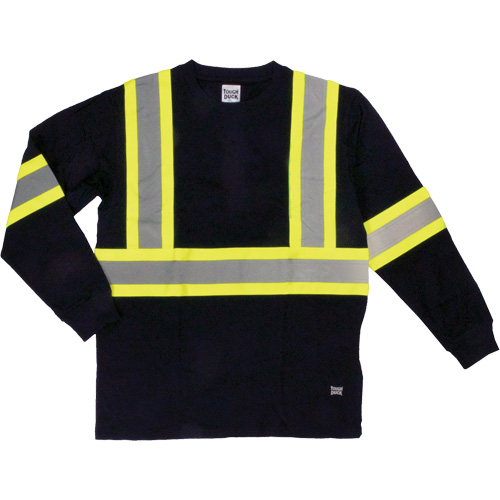 T-shirt de s&eacute;curit&eacute; &agrave; manches longues, Coton, T-petit, Noir Cantin et fils