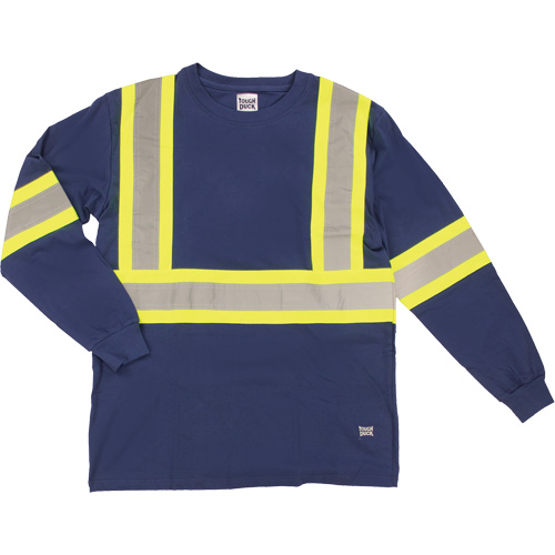 T-shirt de s&eacute;curit&eacute; &agrave; manches longues, Coton, T-petit, Bleu marin Cantin et fils