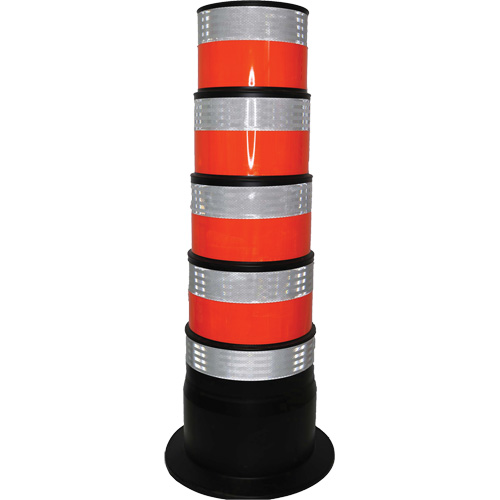 Channelizer, 47.25" High, Orange/White Cantin et fils