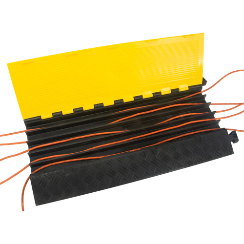 Protecteur de c&acirc;bles en polyur&eacute;thane, 5 canaux, 35,43" lo x 19,69" la x 2" h Cantin et fils