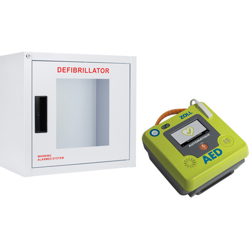 AED 3 AED & Wall Cabinet Kit, Automatic, French, Class 4 Cantin et fils