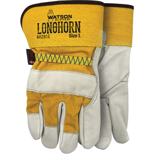 Longhorn Gloves, Large, Grain Cowhide Palm Cantin et fils
