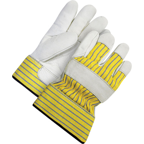 Gants d'ajusteur doubl&eacute;s avec poignet de s&eacute;curit&eacute;, 2T-Grand, Paume en Cuir fleur de vache, Doublure en Peluche d'acrylique Cantin et fils