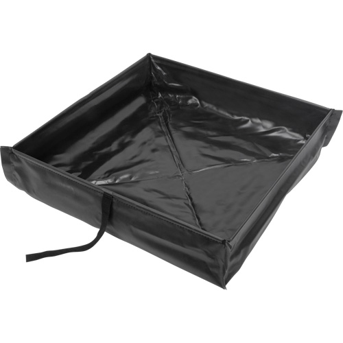 Berme de confinement des d&eacute;versements repliable &agrave; rouler, Capacit&eacute; 15 gal. US, 2' la x 2' lo x 6" h Cantin et fils