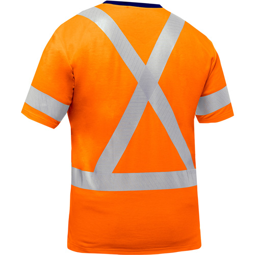 Bisley&reg; X-Back Short Sleeve Shirt, Poly-Cotton, Small, High Visibility Orange Cantin et fils