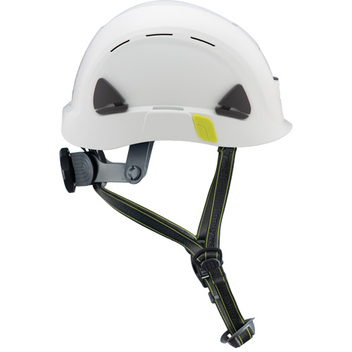 Casque de s&eacute;curit&eacute; d'escalade Fibre Metal, R&eacute;pond aux normes CSA type 2, Suspension Rochet, Ventil&eacute; Cantin et fils