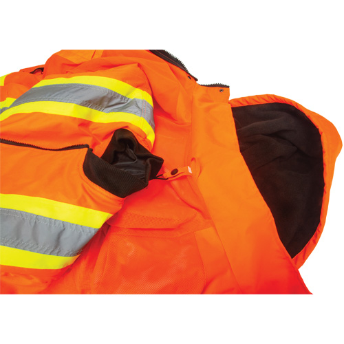 Parka d'hiver imperm&eacute;able 7-en-1, Orange haute visibilit&eacute;, Grand Cantin et fils