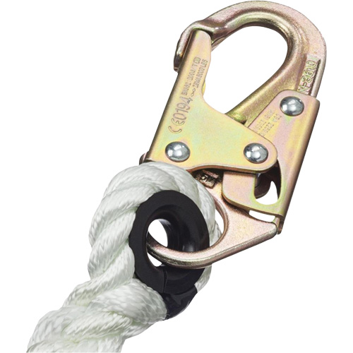 LAN-1222-4 5/8" Restraint Rope Lanyard, 1 Legs, 4', CSA Class A Cantin et fils