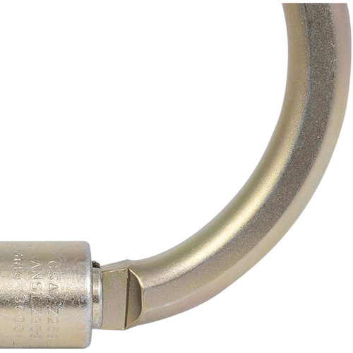 CP-04011-1 Zinc Plated Carabiner with 2" Gate Opening, Steel Cantin et fils