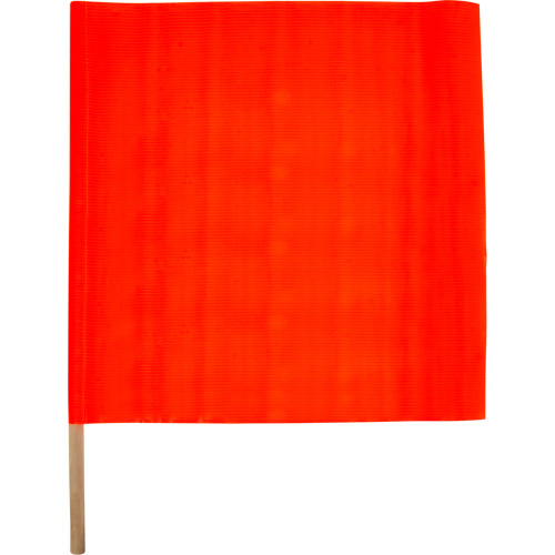 Drapeau de s&eacute;curit&eacute; routi&egrave;re, Mailles, Avec manche Cantin et fils