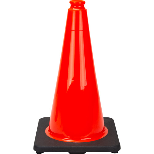 C&ocirc;ne de signalisation de premi&egrave;re qualit&eacute;, 18", Orange Cantin et fils