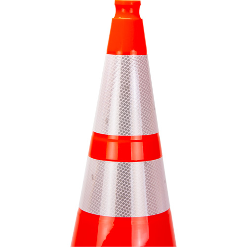 Premium Traffic Cone, 28", Orange, 4" & 6" Reflective Collar(s) Cantin et fils
