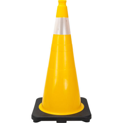 Premium Traffic Cone, 28", Yellow, 4" Reflective Collar(s) Cantin et fils