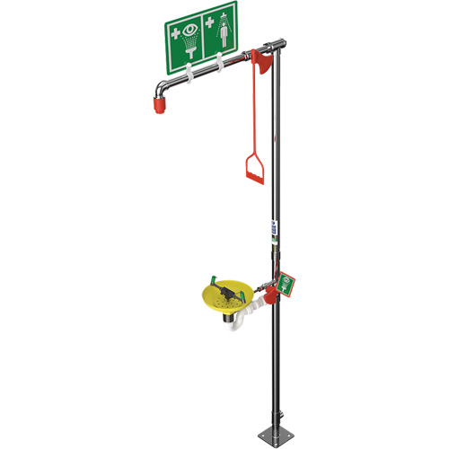 Douche combin&eacute;e avec cuvette ouverte en ABS et entr&eacute;e sup&eacute;rieure, Socle Cantin et fils