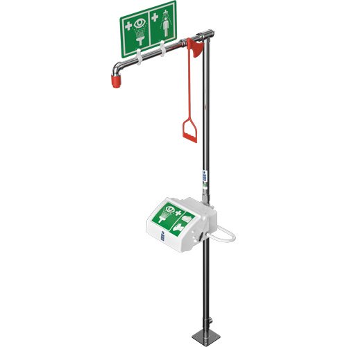 Douche combin&eacute;e avec cuvette ferm&eacute;e en ABS et entr&eacute;e sup&eacute;rieure, Socle Cantin et fils