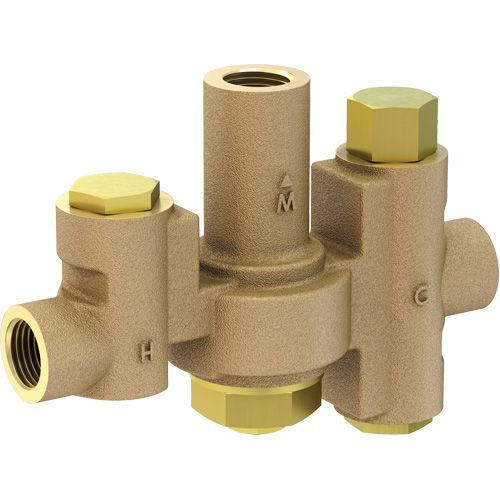 Low Capacity Thermostatic Mixing Valve for Individual Eye/Face Wash Stations, 2 - 35.1 GPM Cantin et fils