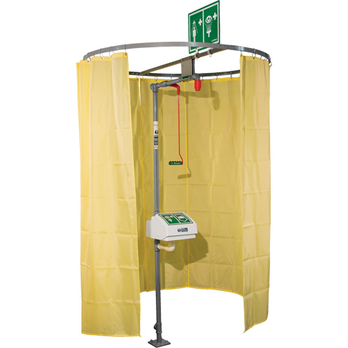 Pipe Mounted Safety Shower Modesty Curtain Cantin et fils