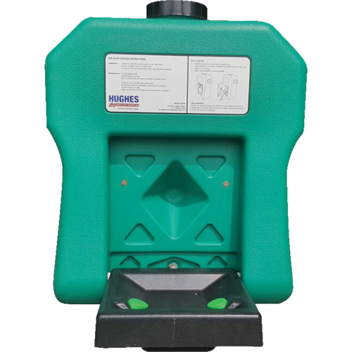 Poste de douche oculaire portable autonome, Aliment&eacute; par gravit&eacute;, Capacit&eacute; 16 gal., Conformit&eacute; ANSI Z358.1 Cantin et fils