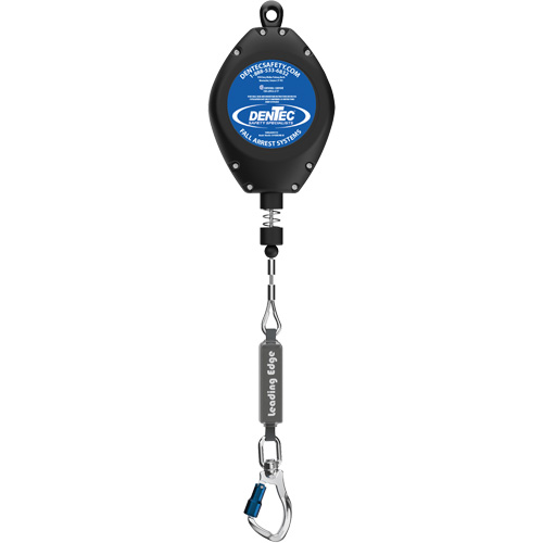 Self-Retracting Lifeline, 50', Galvanized Steel, Swivel Cantin et fils