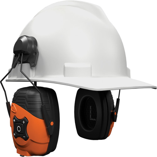 Safety Orange Link 2.0 Bluetooth Earmuffs, Cap Mount Style, 21 dB Cantin et fils