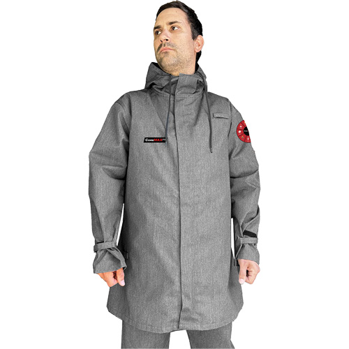 Manteau CoreMAX FR 35" avec capuchon attach&eacute;, 4T-Grand, Gris Cantin et fils
