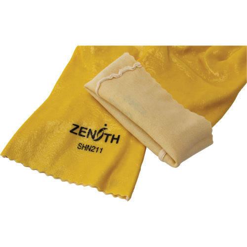 Gants &agrave; fini rugueux et r&eacute;sistants aux produits chimiques, Taille 9, 12" lo, PVC, Doublure en Interlock, 47-mil Cantin et fils
