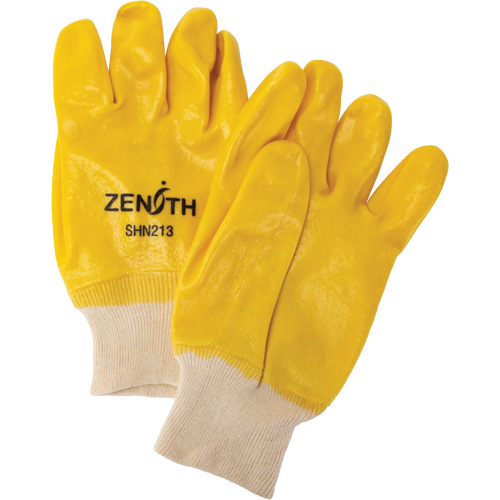 Gants &agrave; fini rugueux et r&eacute;sistants aux produits chimiques, Taille 9, 10" lo, PVC, Doublure en Interlock, 47-mil Cantin et fils