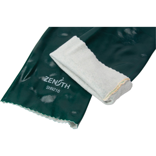 Gants verts &agrave; double enduit, 18" lo, PVC, Doublure en Jersey de coton, 70 mils Cantin et fils