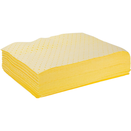 Feuilles absorbantes li&eacute;es, Mati&egrave;res dangereuses, 15" x 19", 8 gal. d'absorption Cantin et fils