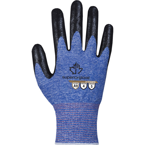 Gant extr&ecirc;mement r&eacute;sistant aux coupures, Taille 7, Calibre 13, Rev&ecirc;tement Mousse de nitrile, Enveloppe en TenActiv, ASTM ANSI niveau A9 Cantin et fils