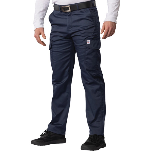 Big Flex Cargo Pants, Poly-Cotton/Spandex, Navy Blue, Size 48 Cantin et fils