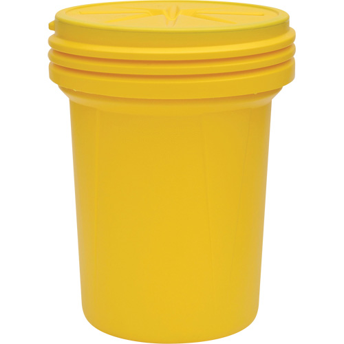 Lab Pack Plastic Barrel Drum with Screw-On Lid, 30 US gal., Mobile/Stationary Cantin et fils