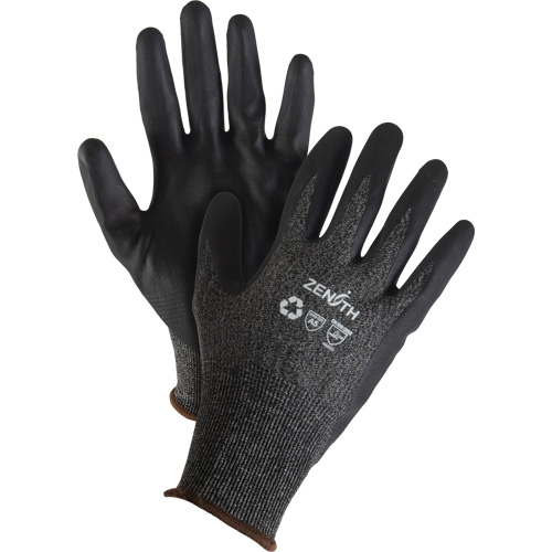 Gants &eacute;cologiques, l&eacute;gers, et r&eacute;sistants &agrave; la coupe, &agrave; haute dext&eacute;rit&eacute;, Taille 10, Calibre 21, Rev&ecirc;tement Mousse de nitrile, Enveloppe en Acier inoxydable/PEHP/rPET, ASTM ANSI niveau A5 Cantin et fils