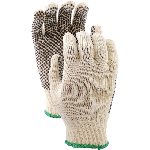 417 PVC Dotted String Knit Gloves, Poly/Cotton, Single Sided, Small Cantin et fils