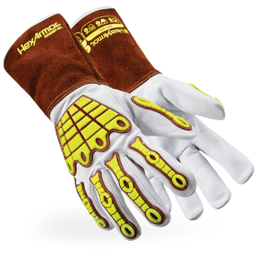 Gants de soudage 5056IMP HeatArmor, Cuir fleur de ch&egrave;vre, Taille Moyen Cantin et fils