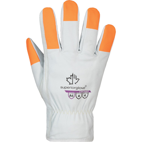Endura Pro High-Visibility Cut-Resistant Gloves, Size Small, Cowhide Shell, ASTM ANSI Level A6 Cantin et fils