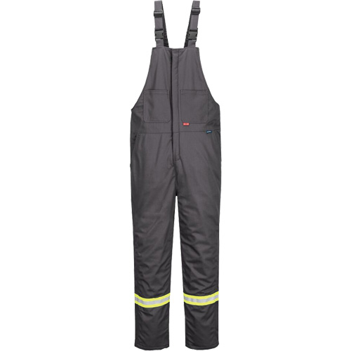 Bizflame&reg; 88/12 Insulated Bib Pants, Cotton/Nylon, Medium (Tall), Grey Cantin et fils