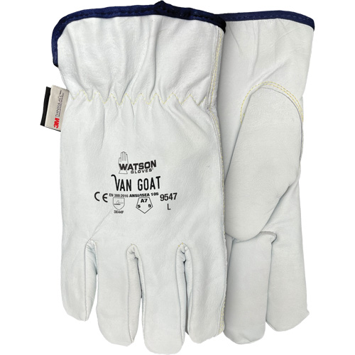 9547 Van Goat Cut Protection Gloves, X-Small, Grain Goatskin Palm, Thinsulate/Steel/Polyester/Para-Aramid Inner Lining Cantin et fils