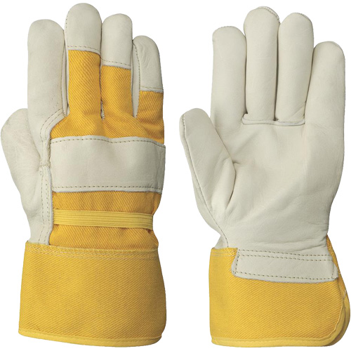 Women's Insulated Cow Grain Gloves, One Size, Grain Cowhide Palm, Fleece Inner Lining Cantin et fils